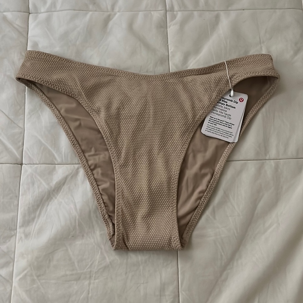 LULULEMON honeycomb dip bikini bottoms